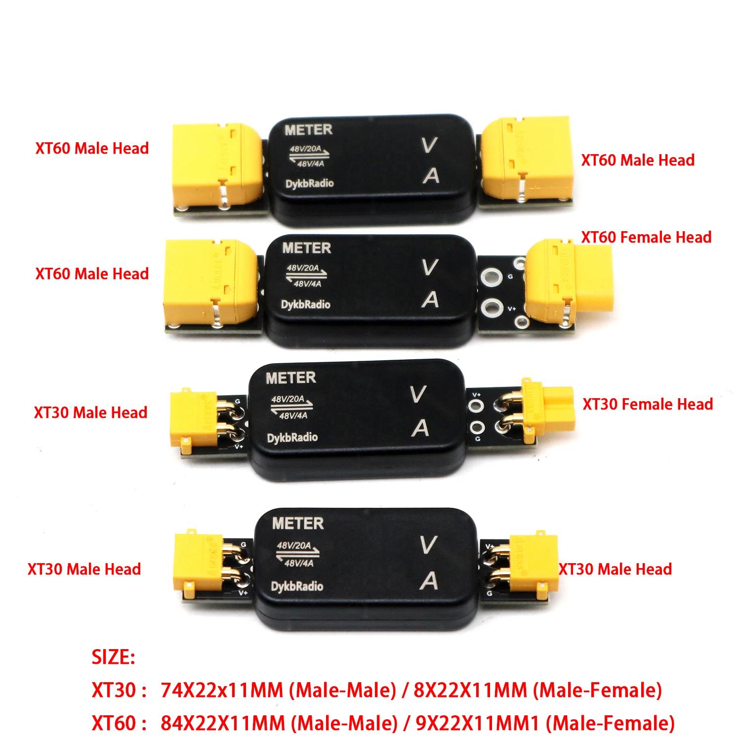 USB XT60 XT30 โวลต์มิเตอร์แอมป - Drone Battery Voltage Checker บทวิจารณ์และราคา
