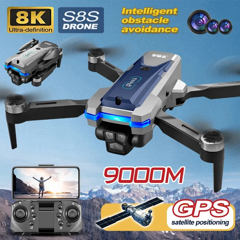 โดรน GPS S8S 5G Wi-Fi 8K HD ลื - Drone Battery Box บทวิจารณ์และราคา